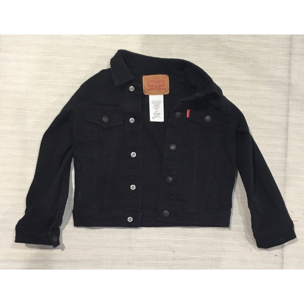 Levi's Trucker Jacket Jean Boys 4T  Black
